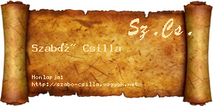 Szabó Csilla névjegykártya